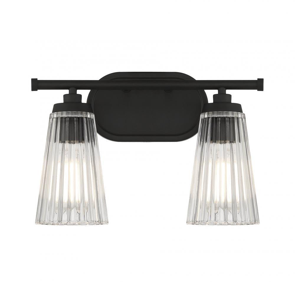Savoy House Chantilly 2-Light Bath Vanity Matte Black