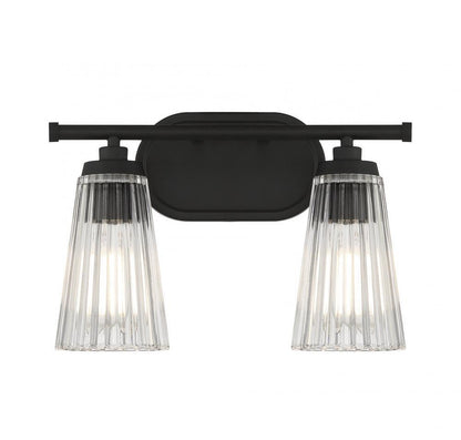Savoy House Chantilly 2-Light Bath Vanity Matte Black