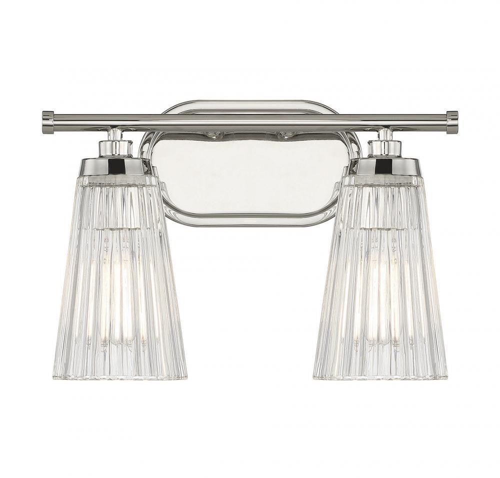 Savoy House Chantilly 2-Light Bath Vanity Polished Nickel