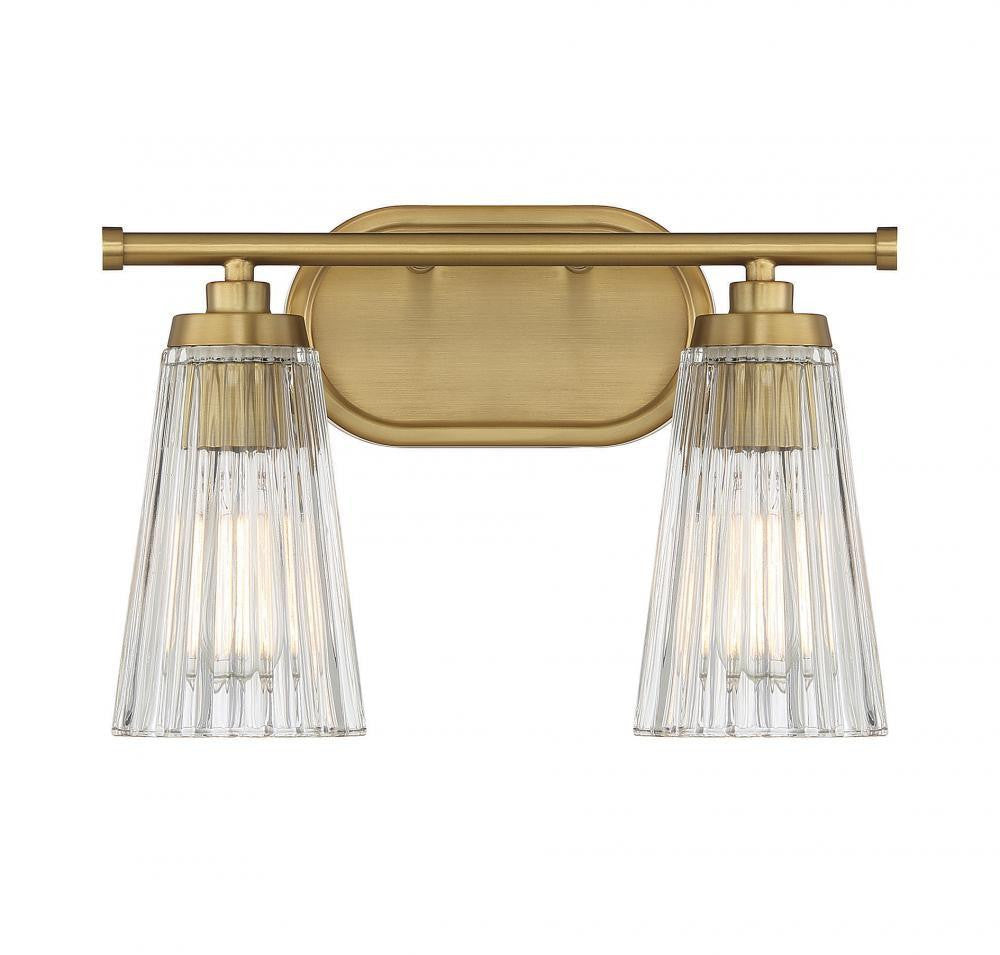 Savoy House Chantilly 2-Light Bath Vanity Warm Brass