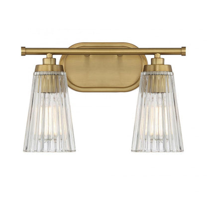 Savoy House Chantilly 2-Light Bath Vanity Warm Brass