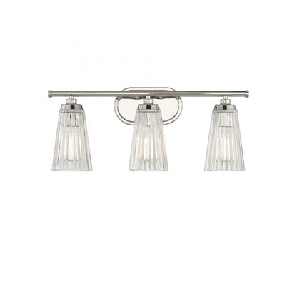 Savoy House Chantilly 3-Light Bath Vanity Polished Nickel