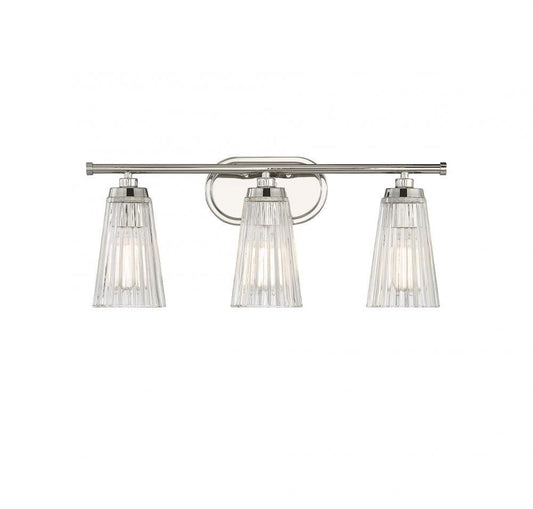 Savoy House Chantilly 3-Light Bath Vanity Polished Nickel