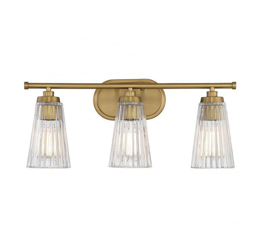 Savoy House Chantilly 3-Light Bath Vanity Warm Brass