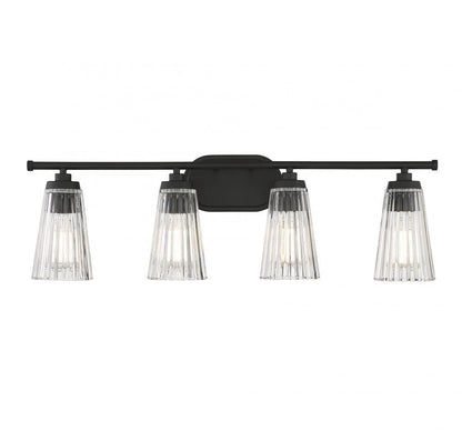 Savoy House Chantilly 4-Light Bath Vanity Matte Black