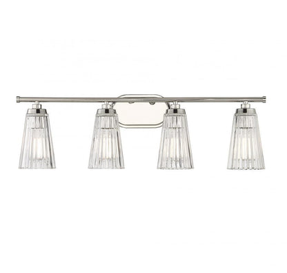 Savoy House Chantilly 4-Light Bath Vanity Polished Nickel