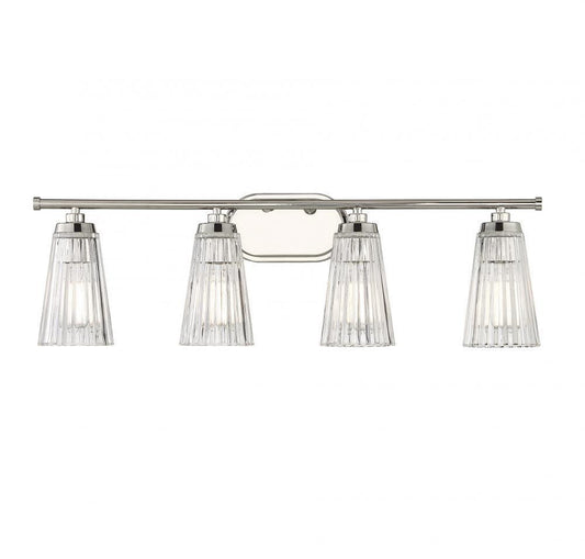 Savoy House Chantilly 4-Light Bath Vanity Polished Nickel
