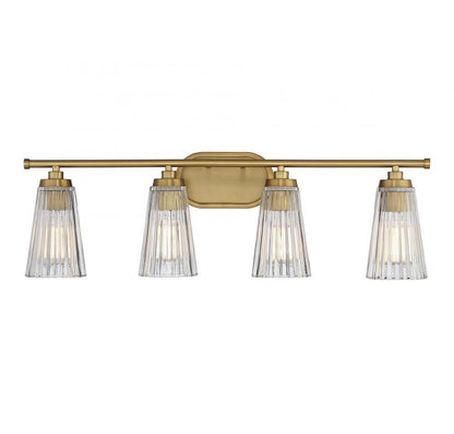 Savoy House Chantilly 4-Light Bath Vanity Warm Brass