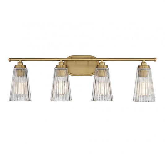 Savoy House Chantilly 4-Light Bath Vanity Warm Brass