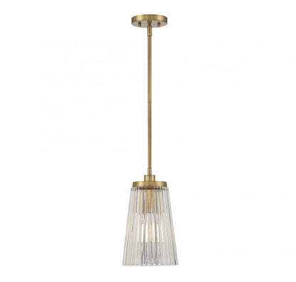 Savoy House Chantilly Pendant Warm Brass