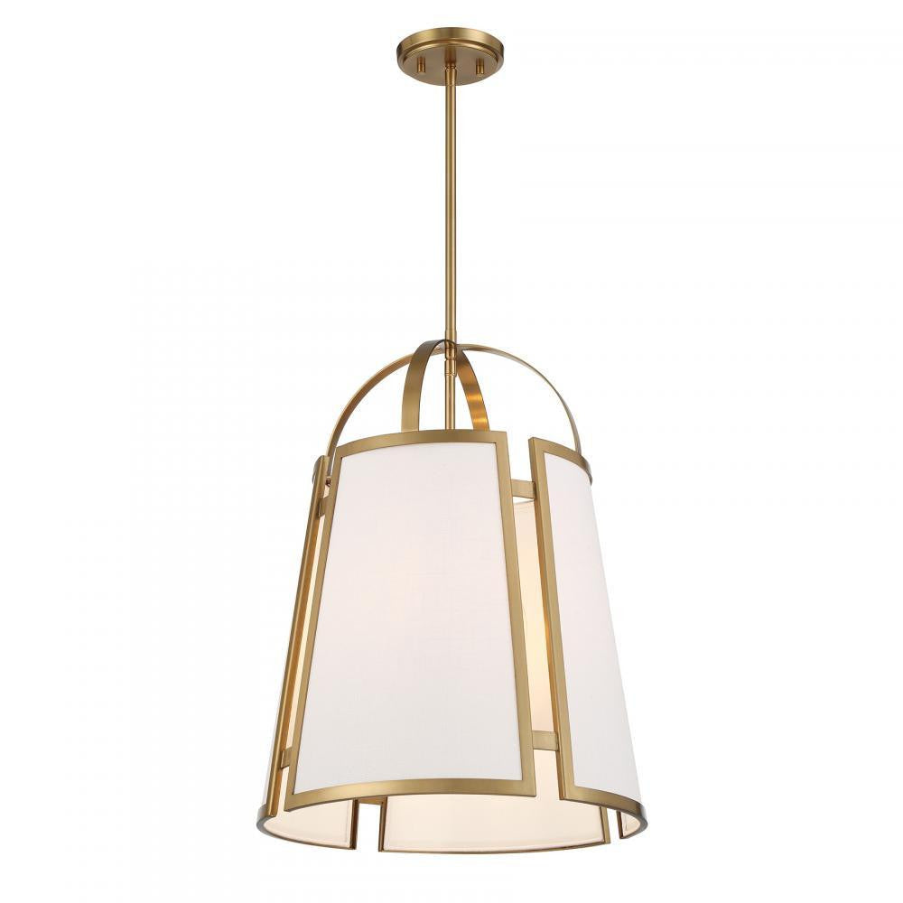 Savoy House Chartwell 4-Light Pendant Warm Brass
