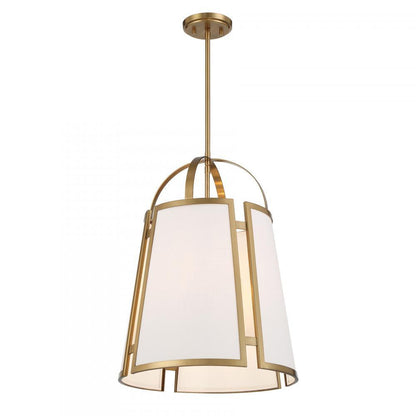 Savoy House Chartwell 4-Light Pendant Warm Brass