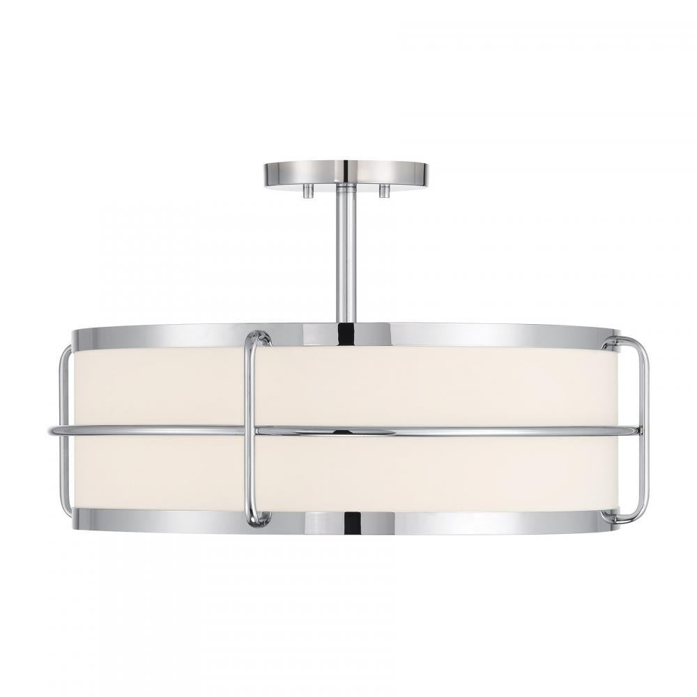 Savoy House Chauncey 4-Light Ceiling Light Chrome