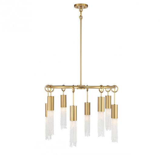 Savoy House Chelsea 8-Light Chandelier Warm Brass