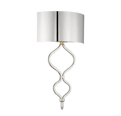 Savoy House Como Wall Sconce, 1-Light, LED, Polished Nickel, Metal Shade, 20"H (9-6520-1-109 AHUYH)