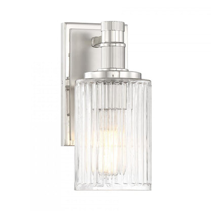 Savoy House Concord 1-Light Bathroom Vanity Light in Silver and Polished Nickel, Savoy House 9-1102-1-146 ALYJG