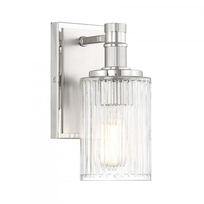 Savoy House Concord 1-Light Bathroom Vanity Light in Silver and Polished Nickel, Savoy House 9-1102-1-146 ALYJG