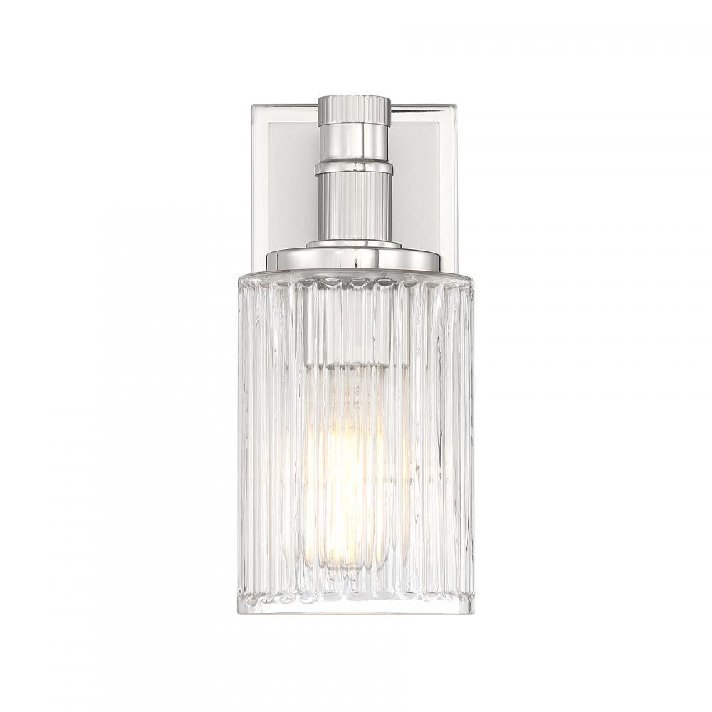 Savoy House Concord 1-Light Bathroom Vanity Light in Silver and Polished Nickel, Savoy House 9-1102-1-146 ALYJG