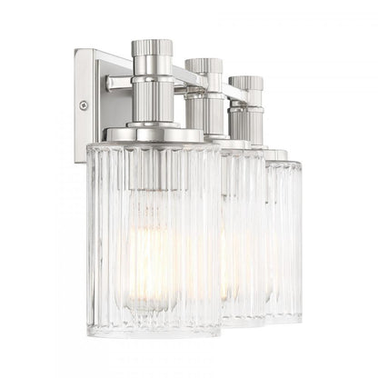 Savoy House Concord 3-Light Bathroom Vanity Light in Silver and Polished Nickel, Savoy House 8-1102-3-146 ALXM6