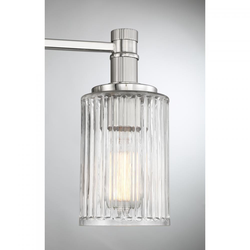 Savoy House Concord 3-Light Bathroom Vanity Light in Silver and Polished Nickel, Savoy House 8-1102-3-146 ALXM6