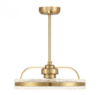 Savoy House Corona LED Fan D'Lier Warm Brass