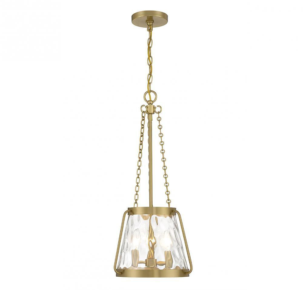 Savoy House Crawford 3-Light Pendant Warm Brass