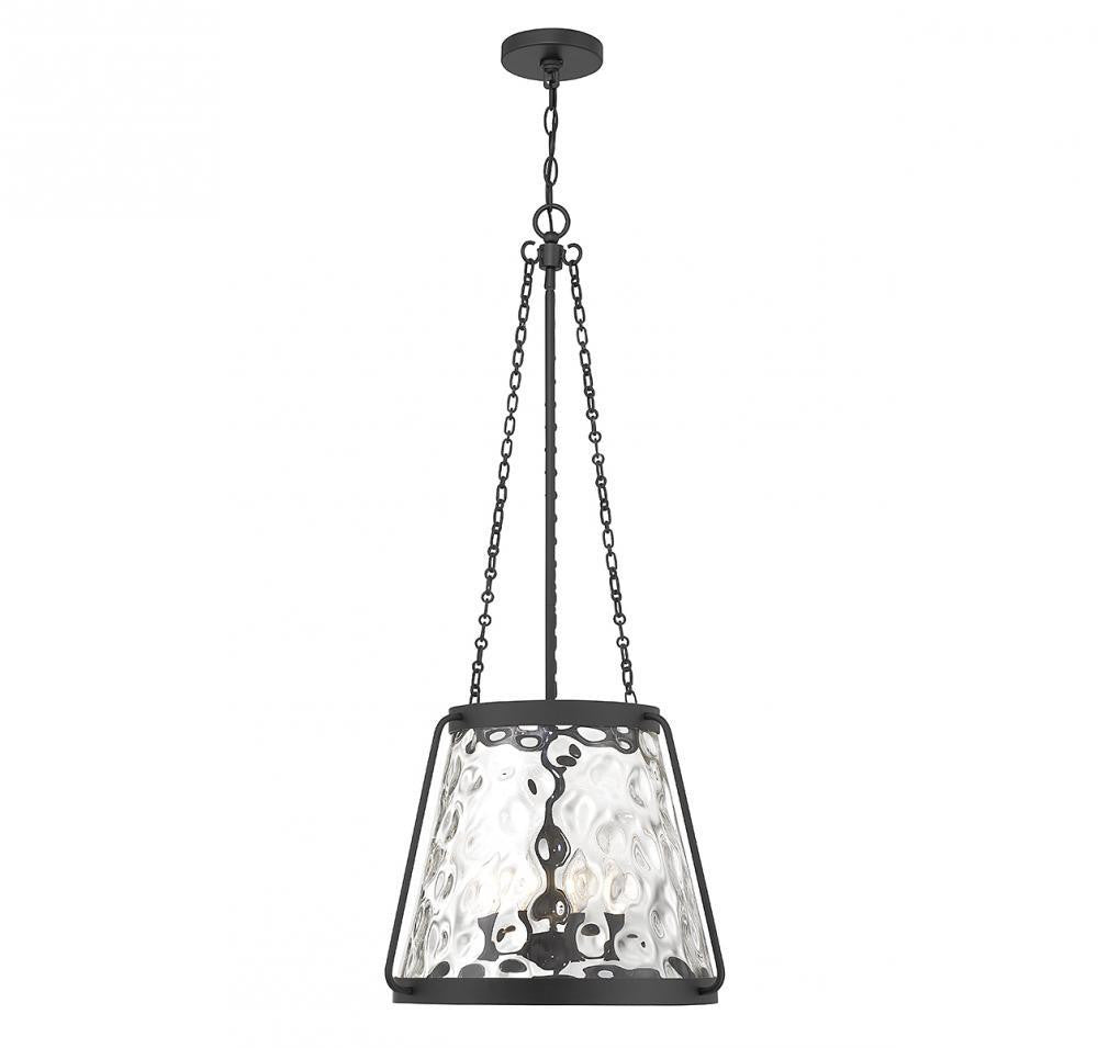 Savoy House Crawford 4-Light Pendant Matte Black