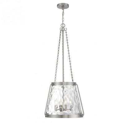 Savoy House Crawford 4-Light Pendant Satin Nickel