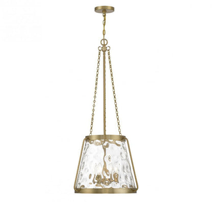 Savoy House Crawford 4-Light Pendant Warm Brass