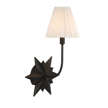 Savoy House Crestwood 1-Light Wall Sconce Black Tourmaline