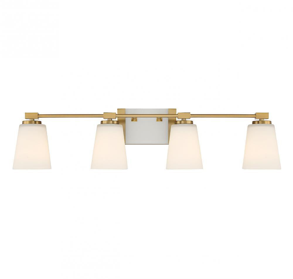 Savoy House Darby 4-Light Bath Vanity Warm Brass