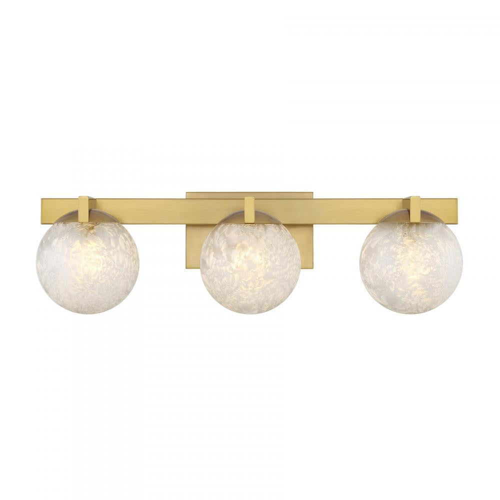 Savoy House Darien 3-Light Bathroom Vanity Light Warm Brass