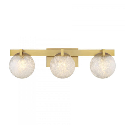 Savoy House Darien 3-Light Bathroom Vanity Light Warm Brass