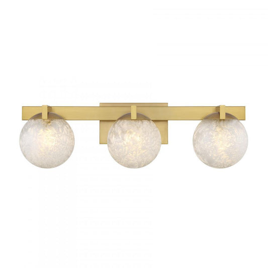 Savoy House Darien 3-Light Bathroom Vanity Light Warm Brass