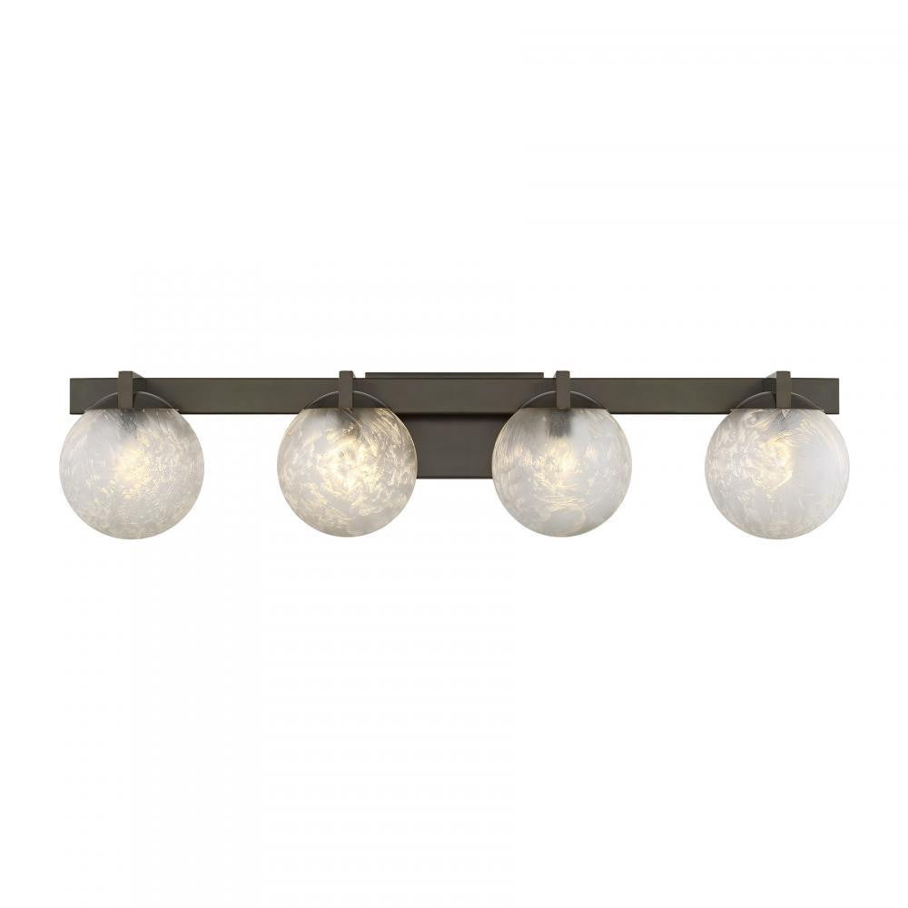Savoy House Darien 4-Light Bathroom Vanity Light Mediterranean Bronze