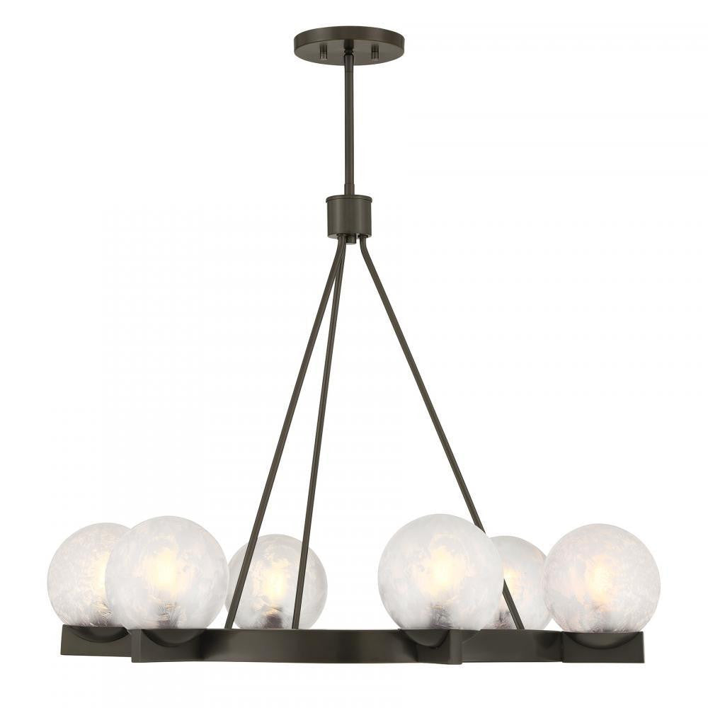 Savoy House Darien 6-Light Chandelier Mediterranean Bronze