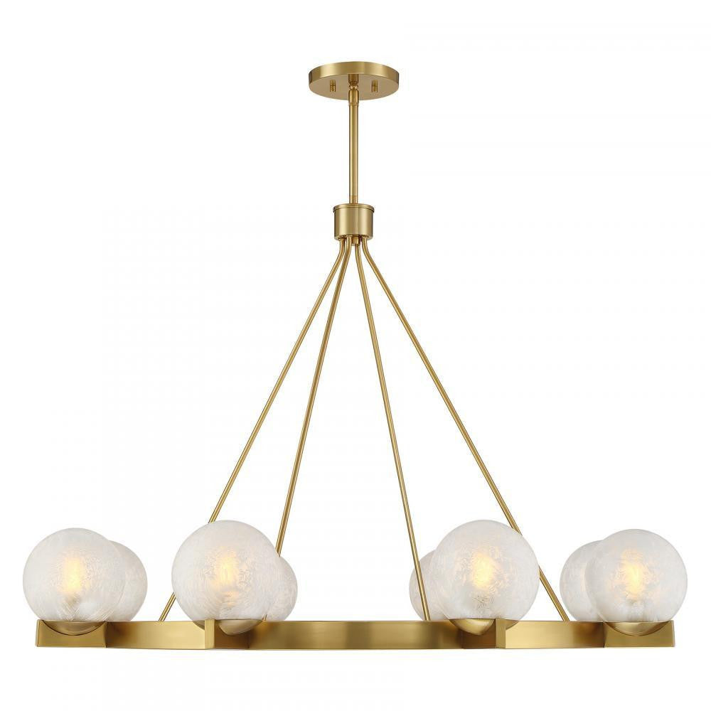 Savoy House Darien 8-Light Chandelier Warm Brass