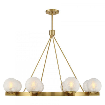 Savoy House Darien 8-Light Chandelier Warm Brass
