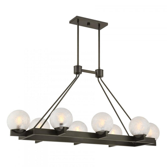 Savoy House Darien 8-Light Linear Chandelier Mediterranean Bronze