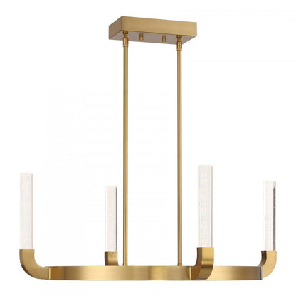 Savoy House Del Mar 4-Light LED Chandelier Warm Brass