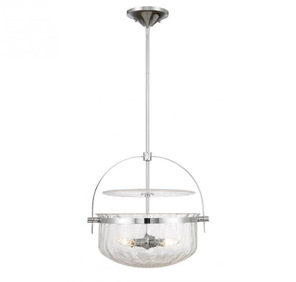 Savoy House Denmar 4-Light Convertible Semi-Flush or Pendant Polished Chrome