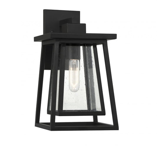 Savoy House Denver 15-in Outdoor Wall Lantern Matte Black