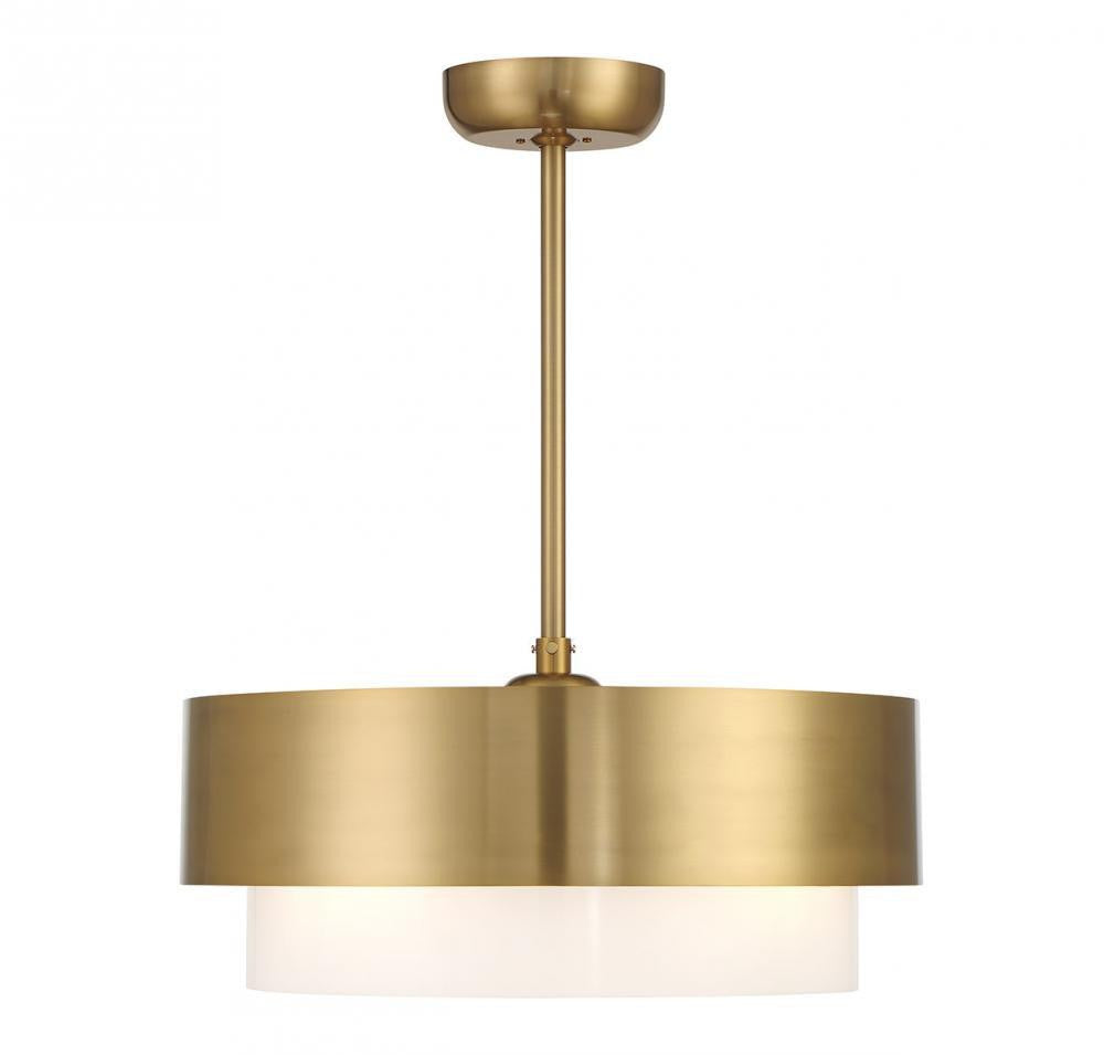 Savoy House Diana LED Fan D'Lier Warm Brass