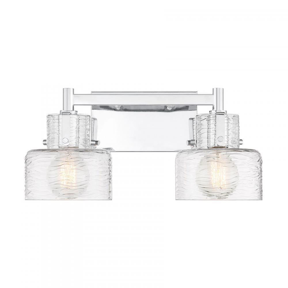 Savoy House Dover 2-Light Bathroom Vanity Light Chrome