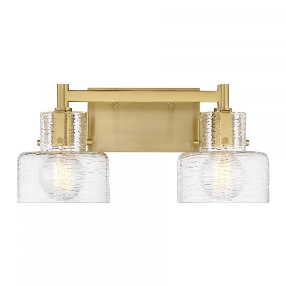 Savoy House Dover 2-Light Bathroom Vanity Light Warm Brass
