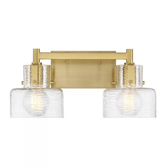 Savoy House Dover 2-Light Bathroom Vanity Light Warm Brass