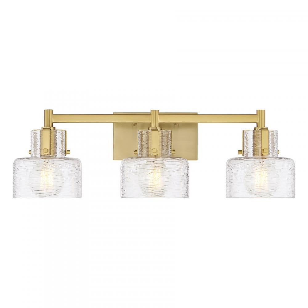 Savoy House Dover 3-Light Bathroom Vanity Light Warm Brass