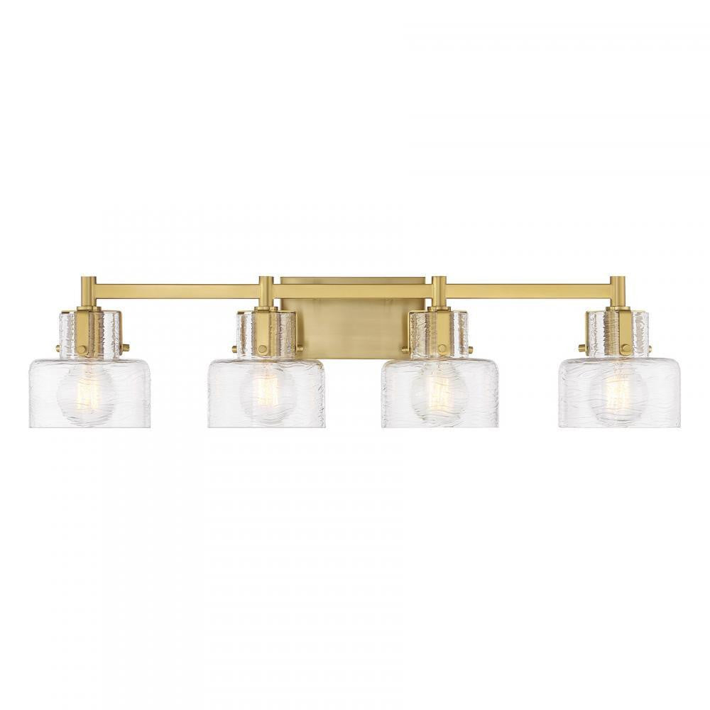 Savoy House Dover 4-Light Bathroom Vanity Light Warm Brass