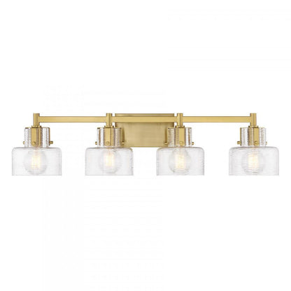 Savoy House Dover 4-Light Bathroom Vanity Light Warm Brass