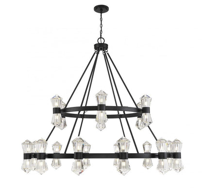 Savoy House Dryden 36-Light Chandelier Matte Black
